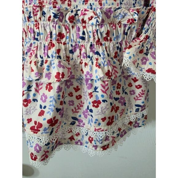 Cake for dinner Floral Mini Smocked Dress L - Picture 10 of 11